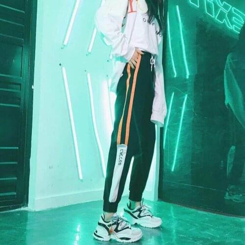 Summer Hip Hop Women High Waist Loose Harem Pants Fashion Female Slim Pants Hip Hop Casual Trouser Cool Autumn Japan Dance Pants