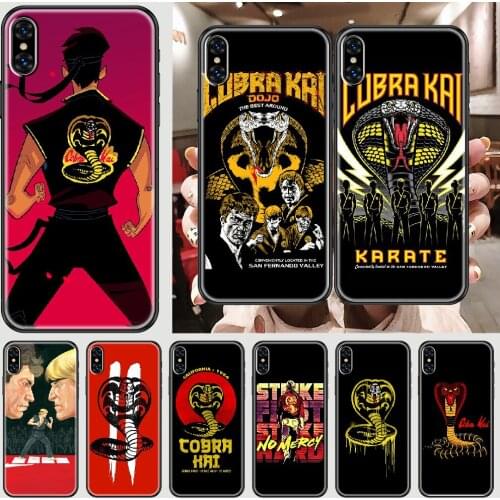 Cobra Kai Season 2 Phone Case Cover Hull For iphone 5 5s se 2 6 6s 7 8 12 mini plus X XS XR 11 PRO MAX black soft cell cover tpu