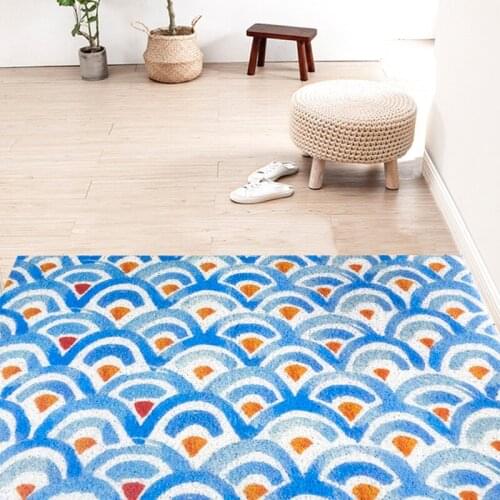 Household Door Mat Carpet PVC Kitchen Living Room Bedroom Bathroom Hallway Doormat Anti-slip Dustproof Cuttable DIY Mats Carpet