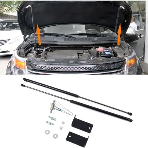 Car Styling Hood Cover Hydraulic Rod Gas Strut Telescopic Rod Engine Cover Lift Support for Ford Explorer 2013 2014 2015