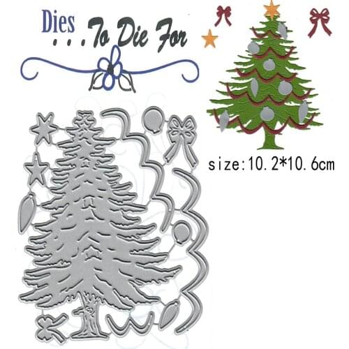 Metal Christmas tree decoration Cutting Dies for DIY Scrapbooking Photo Album Decorative Embossing DIY Paper Cards Cutting Molds