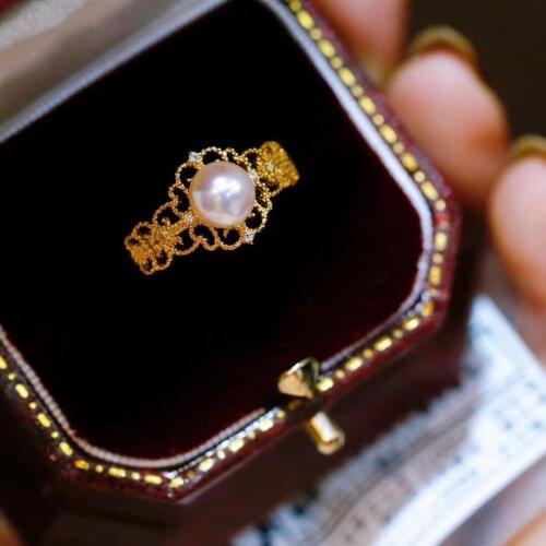 Fashion Popular Ring Base Mountings Findings Settings Adjustable Ring Jewelry Parts Fittings Accessories for Pearl Beads Stones