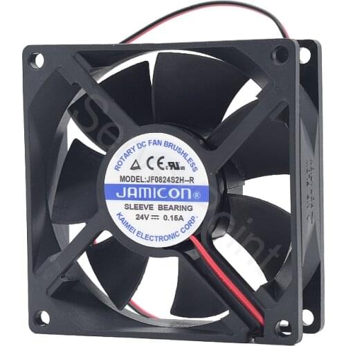 New For JF0824S2H-R DC24V 0.15A Two Lines Cooling Fan