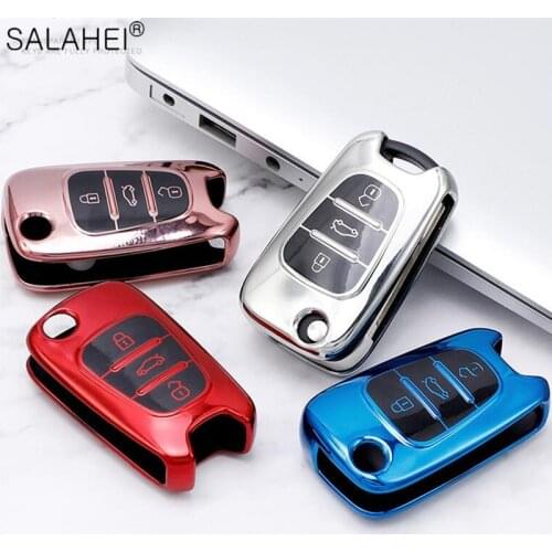 New Soft TPU Car Remote Control Key Chain Case Cover For Hyundai I30 IX35 Accent I20 Sonata For Kia K2 K5 Sportage L811 Sorento