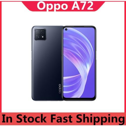 Official Oppo A72 5G Mobile Phone Fingerprint OTA 16.0MP 4 Cameras 18W Charger 6.5" 90HZ OLED Dimensity 720 Octa Core Android 10