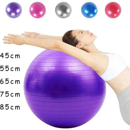 Fitness Balls Yoga Ball Thickened Explosion-proof Exercise Home Gym Pilates Equipment Balance Ball 45cm/55cm/65cm/75cm/85cm