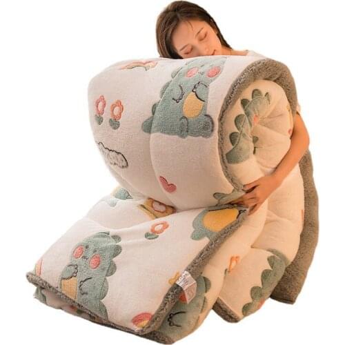 2022 Thermal Lamb Double-Faced Velvet Quilt Wool Thicken Super Warm Winter Comforter Spring Autumn Blanket Double Comforter