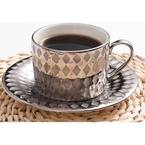 Top Grade Bone China Coffee Cup Creative European Tea Cup Set And Saucer Home Party Afternoon Tea Teacup Porcelain Nice Gift