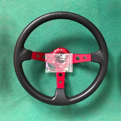 Refitting universal steering wheel Pu racing steering wheel competitive game steering wheel 14 inch