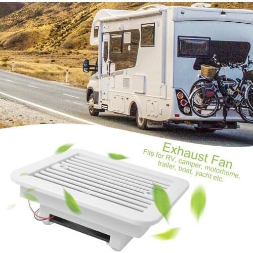12V Fridge Vent with Fan for RV Trailer Caravan Side Air Strong Wind Exhaust Car Accessories Camper