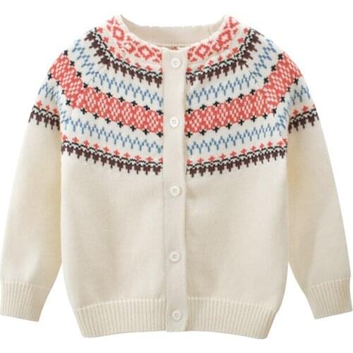 2 3 4 5 6 7 Years Toddler Girls Sweaters Autumn New Arrival Knit Cardigan for Girls Fashion Korean High Quality Baby Girl Jacket
