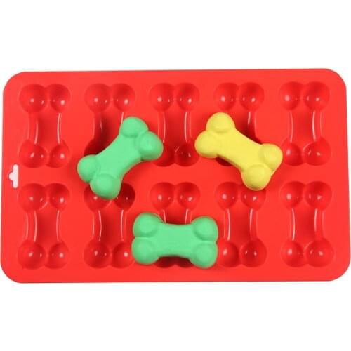 10-Cavity Silicone Cake Molds for Baking Dessert Mousse New Decorating Moulds 3D DIY Bone Shape Chocolate Biscuits Bakeware Tool