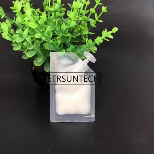 1000pcs Open Bottom Plastic Heat Seal Vacuum Packed Pouch 3/5/10/15ml Travel Cosmetic Cream Sample Bag With Cap