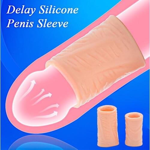 2PCS/Set Foreskin Repair Ring Reusable Foreskin Correction Ring Cock Ring Penis Sleeve Sex Toys for Men Delay Ejaculation