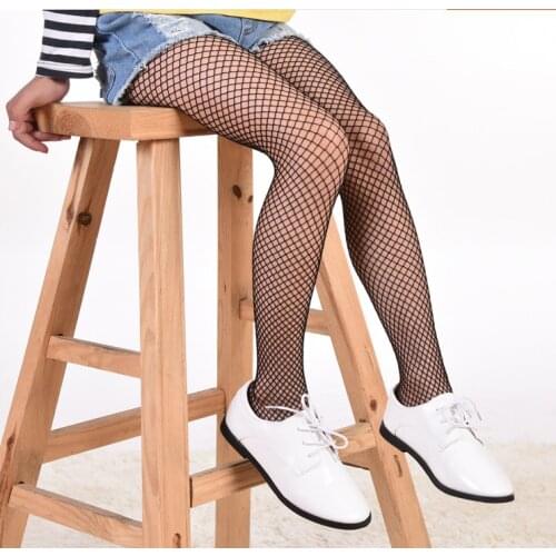 2018 Summer Fashion Kids Baby Girl Fishnet tights for children girls Net Pattern Pantyhose Tights Stockings Mesh 3 Styles 6-10T
