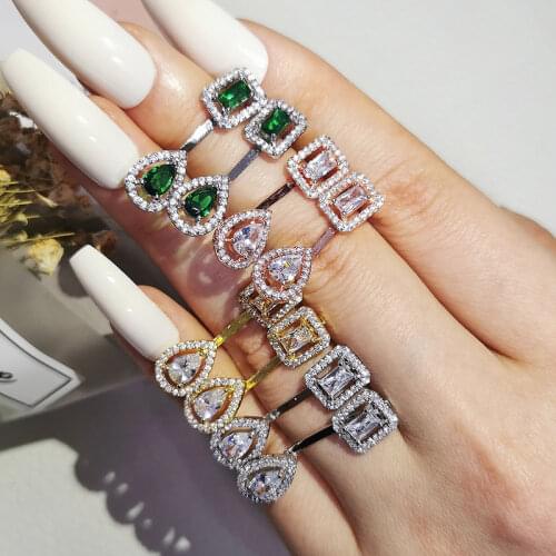 2021 New Arrival Trendy Halo Real 925 Sterling Silver Earings Fashion Jewelry For Women Anniversary Gift Wholesale E6043