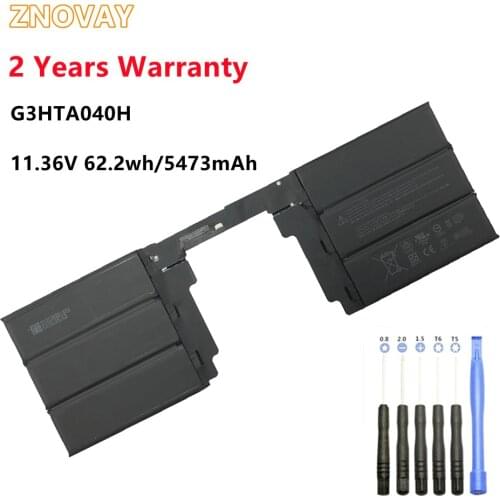G3HTA040H Laptop Battery For MICROSOFT Surface Book 2 1793 Keyboard G3HTA040H 11.36V 62.2wh/5473mAh
