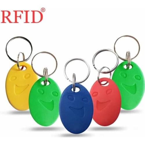 ID 125Khz TK4100 EM4100 Read Only Keyfobs Keyfob Key Fob Tag RFID Proximity Blue Keychains Token Tag Access Control Card 1pcs