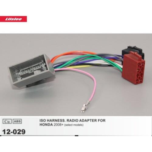 ISO Harness Radio Adapter For HONDA CR-Z/Element/Jazz Car CD Player Male Wiring Cable Plugs into Factory Harness 24 Pins