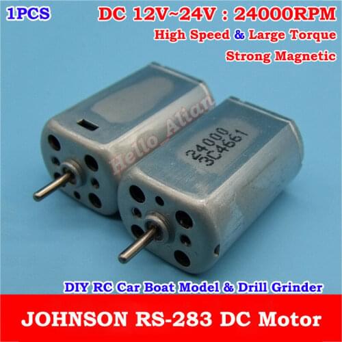 JOHNSON HF283LG DC Motor 12V 18V 24V 24000RPM High Speed Mini 24mm Electric Motor