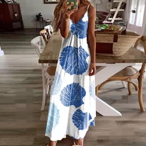JUNGLiZY Sleeveless Summer Dresses