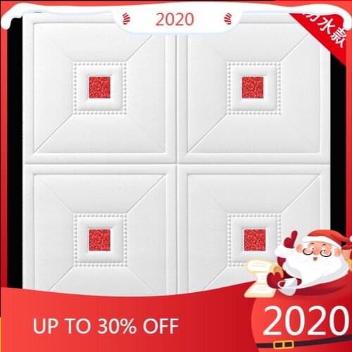 Leaf square wall sticker 3D Wall Stickers DIY Decor Foam Waterproof Wall Covering Wallpaper For TV Background Kids Living Room