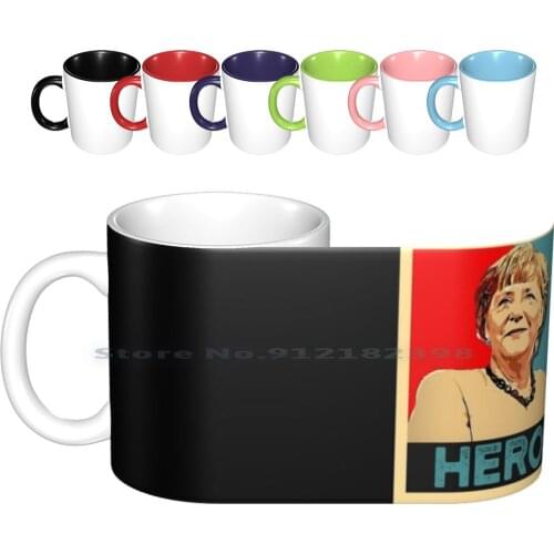 Merkel My Hero Ceramic Mugs Coffee Cups Milk Tea Mug Merkel Brexit Proud European Love Europe Referendum Pray For Merkel Pray