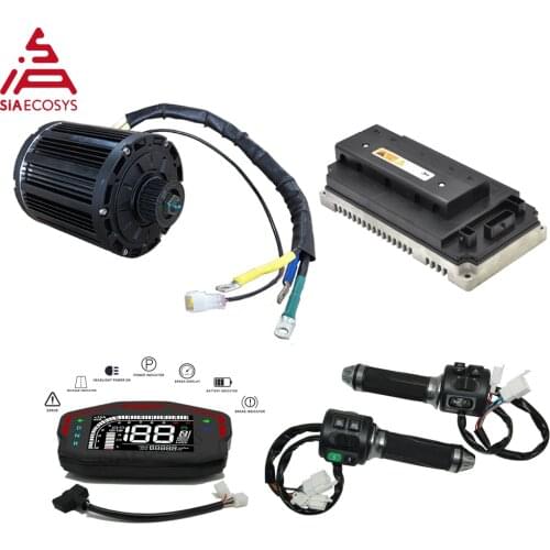QS 138 90H 4000W Mid Drive Motor 7500W Max Continous With EM Controller DKD Display For Electric Dirty Bike