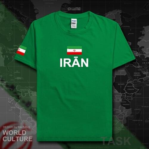 Iran Islamic men t shirts fashion 2017 jerseys nations team 100% cotton t-shirt meeting fitness brand clothing tees flag IR tops