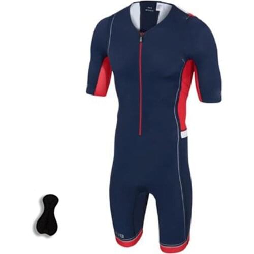 2021 Mens High Quality Imported Fabric One Piece Skin Clothing Custom Breathable And Quick-Drying Cycling Triathlon Jumpsuit