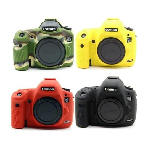 Soft silicone DSLR Camera Case Cover Rubber Case Protective Skin Bag For Canon 60D 5D2 77D 750D 90D 80D 6D2 6D Mark II R6 70D
