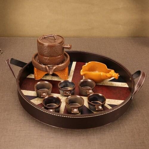 3pcs Set European Retro Smoke Rolling Tray Bar coffee table Decoration accessories storage Plate Gift for Girls