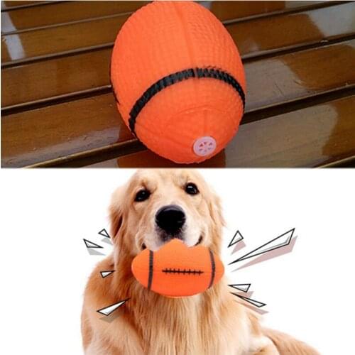 New Soft Latex Pet Dog Toy Ball Squeak Toys Cleaning Tooth Chew Voice Toy Pet Supplies Non-toxic Training Balls Durable