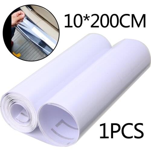 New Arrival 1pc 10*200cm DIY Clear Vinyl Car Door Sill Edge Film Anti-Scratch Paint Protector Films