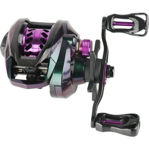 Fishing Reel Metal Wire Cup Polymer Material Low-profile Reel Lightweight Colorful Universal Reel Fishing Accessories