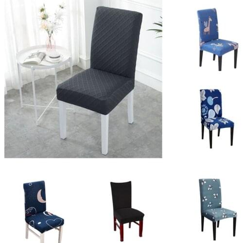 1PCS Chair Cover Spandex Kitchen Slipcover Removable Anti-dirty Seat Cover for Banquet Wedding Dinner Restaurant housse chaise
