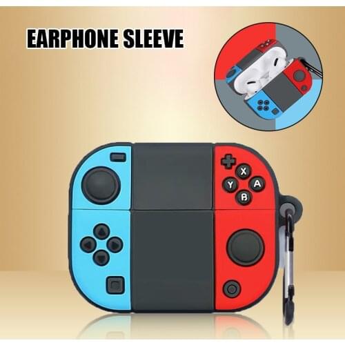 Wireless Headphone Silicone Case Creative Game Console Shaped Protective Cover with Keychain for Airpods Pro Case TN88