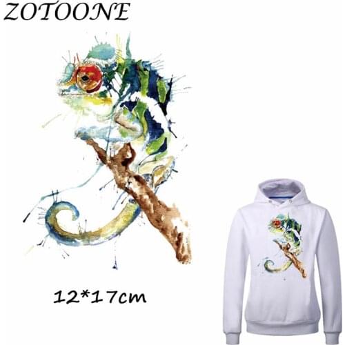 ZOTOONE Heat Transfer Clothes Stickers Watercolor Bird Patches for T Shirt Jeans Iron-on Transfers DIY Applique Clothes Parches