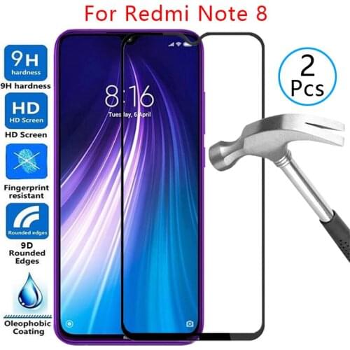 9d screen protector tempered glass case on redmi note 8 cover for xiaomi readmi redmy note8 not not8 protective phone coque bag