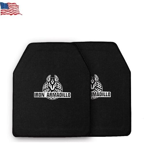 2PCS Tactical Bulletproof Plate Insert NIJ 0101.06 3A UHMWPE 10x12'' Security Protection Self Defense Supplies Armor Plate