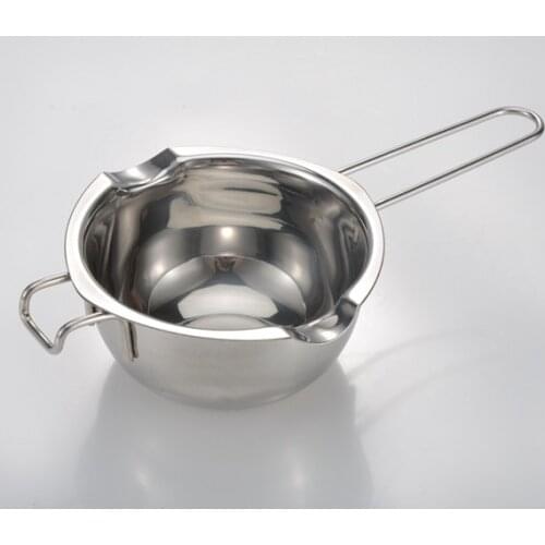 1PC Stainless Steel Double Boiler Universal Insert Fondant Caramel Chocolate Melt Bowl Butter Pot Cheese Pan Heating Baki PH 015