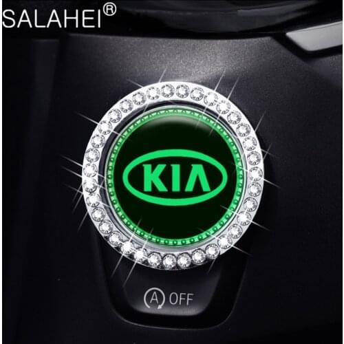 1PCS Car Engine Start Stop Button Cover Ring Lgnition Sticker For Kia Cerato Sportage R Rio K2 K3 K5 Sorento Soul Accessories