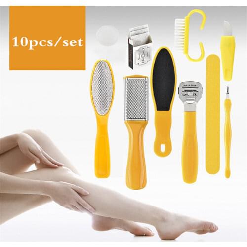 10Pcs Professional Hand Calluses Foot Scrub Multifunctional Exfoliating Feet-Care Set