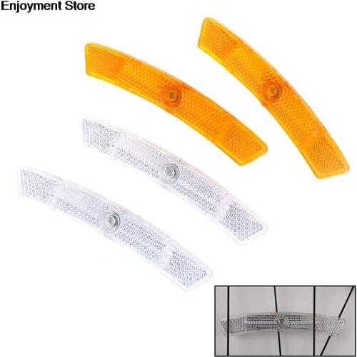 2pcs Bicycle Spoke Reflector Safety Warning Light Wheel Rim Reflective Light For Mountain Bike Vintage Clip Tube Reflector