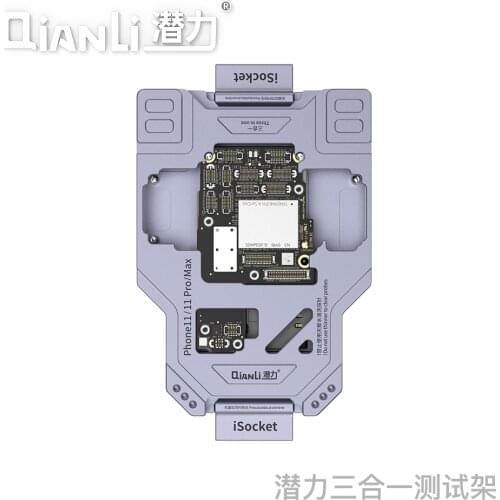 3 in 1 QIANLI New iSocket Jig Tools for iPhone X XS XSMAX 11 11Pro Max Logic Board Function Diagnostic Motherboard Test Fixture