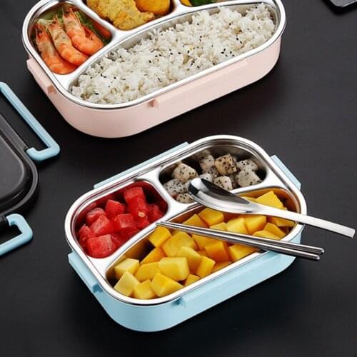 304 Stainless Steel Japanese Portable Thermos Insulated Bottle Warm Lunch Box Children Adult Lunch Box Leakproof Food Container