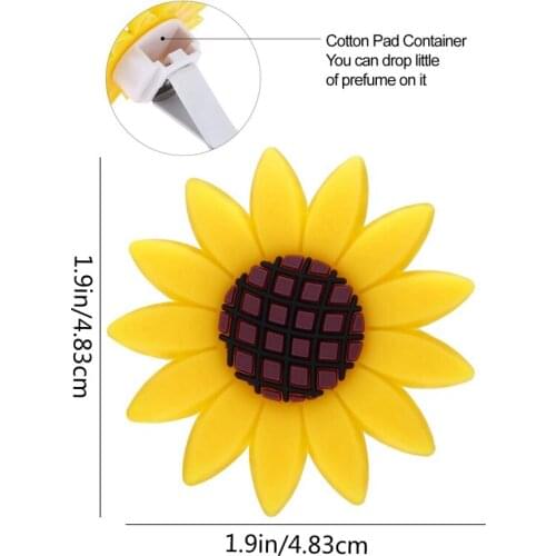 4 Pcs Car Sunflower Accessories Car Air Freshener Sunflower Air Vent Clips Air Vent Decorations Perfume for Cars