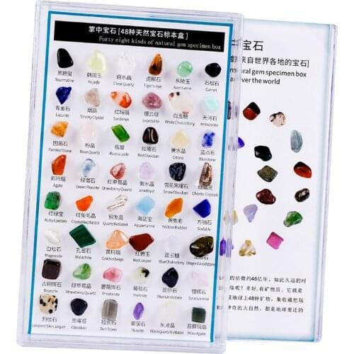 48x Quartz Crystal Collectible Samples Home Decoration Valentines Day Gift