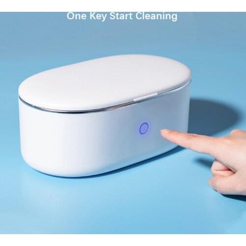 Xiaomi Xiaoze Doctor Home Ultrasonic One Click Cleaning Machine 45000Hz High Frequency Vibration Washing Jewelry Glasses Watch