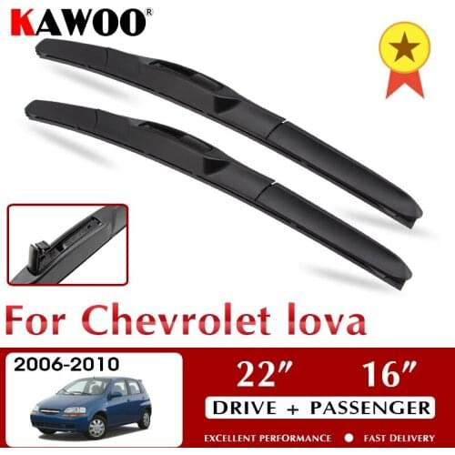 KAWOO Wiper Car Wiper Blades For Chevrolet lova 2006-2010 Windshield Windscreen Front Window Accessories 22"+16" LHD RHD